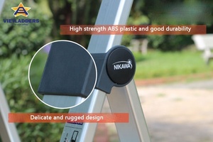 High Quality <b>Aluminum</b> Folding Step <b>Ladder</b>-EN131 Certified VIETLADDERS Brand 1 Year Warranty Solution for Hotel Use NKVL-3SL - Product Image 5