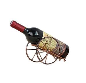 Support à bouteilles de vin en fer moderne et créatif pour l'intérieur d'un appartement et la présentation sur comptoir de bar - Product Image 1