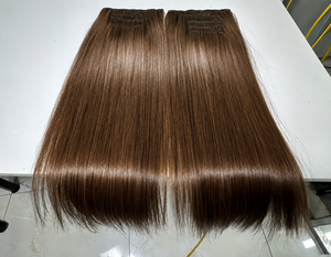 Extensions à clipser AZURA HAIR 100% cheveux humains vietnamiens, Remy, double trame, pointes pleines, couleur naturelle, vente en gros - Product Image 3
