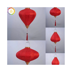 Lanternes en soie de style gastronomique pour la planification d'événements haut de gamme, décoration artisanale de qualité supérieure, fabricant vietnamien - Product Image 1