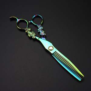 Ciseaux de coiffure 6'' en acier inoxydable JP, ensemble de ciseaux de barbier professionnels pour la coupe de cheveux, avec sac inclus - Product Image 6