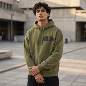 Heavyweight Cotton <b>Hoodie</b> Custom for Men Oversized Thick Streetwear Fit Casual Urban Fashion Apparel - Product Image 1
