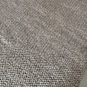 Alfombra de Lana Abstracta Hecha a Mano, Color Taupe Natural, de Pelo Corto, para Sala de Estar, Tamaño Personalizado, Estilo Moderno, Tejida a Mano, Antideslizante y Ecológica - Product Image 4