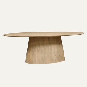 Luxury Round Solid Teak Wood <b>Dining</b> <b>Table</b> Contemporary <b>Dining</b> Room Furniture - Product Image 3