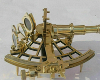 Brass Sextant Marine Antique Nautical Brass Sextant Nautical Navy Instrument