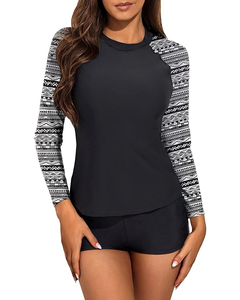 Traje de Baño de Dos Piezas para Mujer, Manga Larga, Protección Solar, Traje de Neopreno, Hecho en Pakistán, Precio Económico, Personalizado - Product Image 5