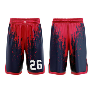 กางเกงบาสเก็ตบอลพิมพ์ลายโลโก้ทีมตามสั่ง ระบายอากาศได้ดี ซับเหงื่อ ไซส์ใหญ่ ปิดเชือกผูกเอว เอวยางยืด - Product Image 1