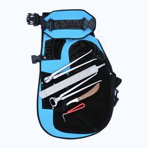 Juego de herramientas de herrador al por mayor con delantal ajustable, alicates para pezuñas, herramienta de recogida, cuchillo curvo afilado para pezuñas, extractor de clavos y lima raspadora - Product Image 1