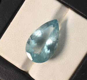 พลอยสีฟ้าธรรมชาติพลอยสีฟ้าเจียระไนลูกแพร์ตัดหินพลอยหลวมคุณภาพสูงสำหรับการประยุกต์ใช้เครื่องประดับหินสีฟ้าท้องฟ้า - Product Image 3