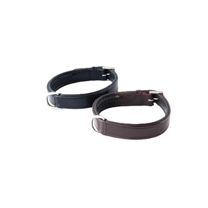 ปลอกคอสุนัขหนังทำมือพร้อมอุปกรณ์ทำจากนิกเกิลผู้ผลิตขายส่งชั้นนำของอินเดีย - Product Image 1