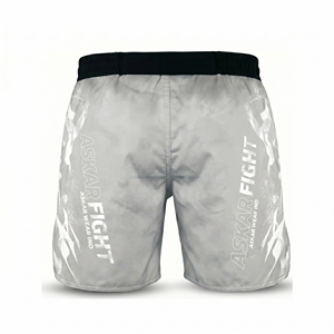 Shorts MMA gris pour homme Askar Wear Ind, impression par sublimation, séchage rapide, coupe régulière, vêtements d'arts martiaux mixtes, taille adulte - Product Image 3