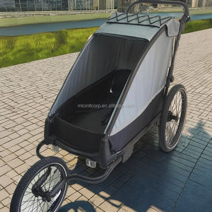 Remolque para Bicicleta de Mascotas, Carrito para Perros, Marco de Aleación de Aluminio, Peso Ligero, Suspensión Independiente - Product Image 4