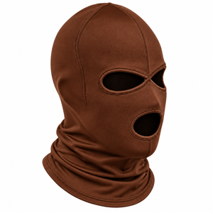 Custom Brown Balaclava <b>Ski</b> <b>Mask</b> Full Face Cover 3-Hole Winter Sports Motorcycle Outdoor Face <b>Mask</b> - Product Image 3
