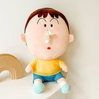 Halloween Crayon Shin Chan Bo-chan Kotak Tisu Mewah Poliester Anime Tempat Gantung Dekorasi Rumah Mobil Ha-land Fan Hadiah Liburan Lucu