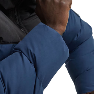Veste matelassée légère pour homme, résistante à l'eau, coupe-vent, col montant, fermeture éclair, manteau chaud d'hiver pour l'extérieur - Product Image 4