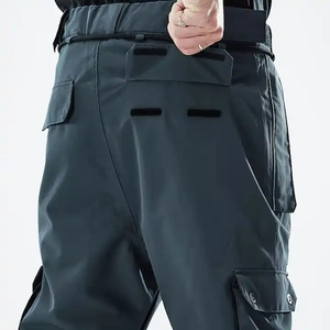 Men's Windproof Cargo Pants Elastic Waist Multiple Pockets Workwear Style Midweight Polyester Winter Outdoor Wear - Product Image 6