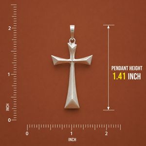 Pendentif croix épée en argent sterling 925 plaqué rhodium pour homme - Product Image 3