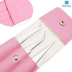 Easy To Use Non Slip Handle Fiber Tip Eyelash Extension Tweezers, High Precision Effortless Stainless Steel Beauty Tweezers - Product Image 6