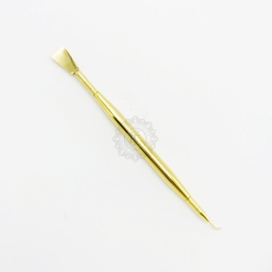 Rizador de pestañas de acero inoxidable chapado en oro de 24 quilates al mejor precio, herramientas de extensión de pestañas de calidad superior con logotipo personalizado aceptado - Product Image 4