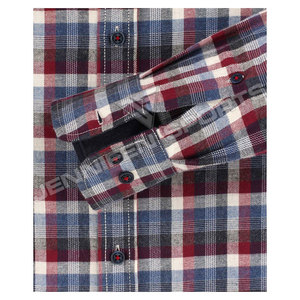 เสื้อเชิ้ตผู้ชายลายสก็อตผ้าฝ้าย 100% สไตล์อเมริกันเรโทรลำลองสุดฮิตปี 2026 แขนยาว คุณภาพสูง ไม่หดตัว - Product Image 3