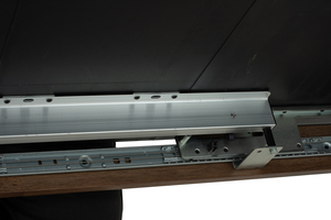 Elegante Mesa Extensible que Ahorra Espacio con Estructura con Acabado en Nogal para Apartamentos Pequeños y Comedores - Product Image 5