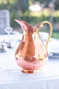 Ustensiles de cuisine artisanaux en cuivre, carafe à eau en cuivre pur, carafe 100% cuivre, carafe en cuivre de qualité alimentaire, carafe ayurvédique pour le stockage de l'eau, bienfaits pour la santé - Product Image 3