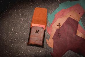 Portefeuille en cuir véritable de qualité supérieure, sans couture, design fin et pliable, porte-cartes minimaliste pour hommes et femmes LSSW-0021C - Product Image 6