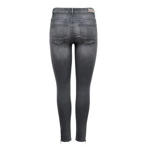 High Ladies Skinny Mid-Waist Jeans Latest Design <b>Denim</b> Grey Bottom Zipper <b>Stretch</b> Pencil <b>Denim</b> Pants High Pockets Made Cotton - Product Image 2