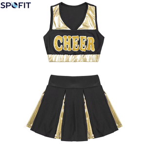 Concevez vos propres uniformes de cheerleading personnalisés de qualité supérieure, imprimés, sur mesure, en taille plus, sublimés, en gros - Product Image 2