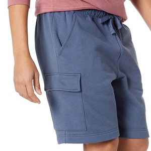 Shorts cargo en molleton de luxe pour homme, en polyester/coton, tricoté de haute qualité, avec impression numérique personnalisée, taille élastique - Product Image 3