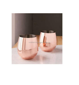 Taza para beber de cobre natural con beneficios estéticos y de bienestar tradicionales adecuados para la rutina de hidratación matutina - Product Image 6