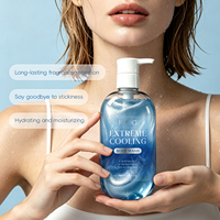 PLOG Gel Douche Rafraîchissant Menthe Effet Glacé, Marque Privée, Logo Personnalisé, Hydratant, Idéal Été, Vente en Gros, Nettoyant Corporel