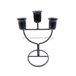 Bougeoir moderne en métal, élégant et durable, idéal pour les repas à la maison et l'ambiance festive au prix du marché du grossiste - Product Image 1