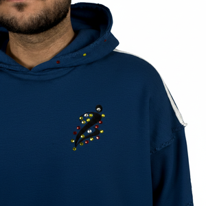 Trajes Deportivos de Invierno para Hombre, Sudaderas con Capucha, Felpa Lisa Teñida, Secado Rápido, Transpirable - Product Image 3