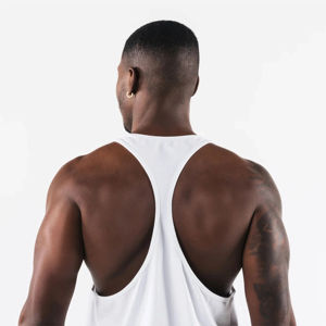 Débardeur Homme Séchage Rapide en Coton Écologique Respirant pour Gym, Entraînement, Fitness, Sportswear Vintage en Maille Légère – Modèle Frontal - Product Image 4