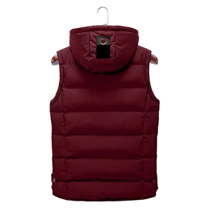 Chaqueta de Invierno para Hombre con Logotipo Personalizado, Chaleco Ligero de Poliéster sin Mangas con Cierre de Cremallera, Estilo Casual - Product Image 2