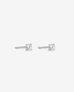 10K Solid Gold Rhodium Plated IGI Certified Lab Grown Diamond Stud <b>Earrings</b> 0.20 CTW Cut Minimalist Everyday Wedding Screw <b>Back</b> - Product Image 1