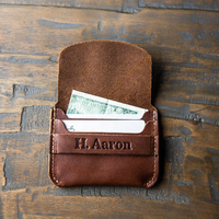¡Novedad de 2025! Cartera de cuero para hombre, los mejores regalos corporativos/nuevas Mini carteras delgadas de tamaño pequeño para hombre, Cartera de cuero con crédito