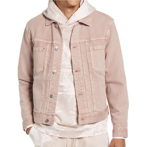 Veste en jean pour homme à manches longues, nouvelle collection, fabrication usine, logo frontal, séchage rapide, écologique, respirante, personnalisable, vente en gros - Product Image 2