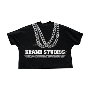 T-shirt pour homme personnalisé de 280 grammes, surdimensionné, 100% coton, streetwear, vintage, effet délavé, imprimé graphique, design DTG - Product Image 2