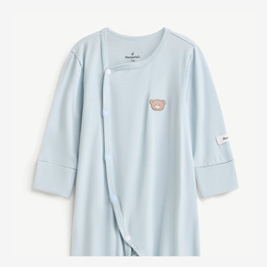 Mameluco ajustado de modal y elastano para bebé, manga larga con broches para recién nacido, ODM Vietnam - Product Image 3