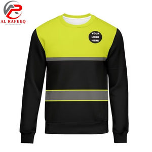 Sweat-shirt à col rond réfléchissant haute visibilité pour hommes et femmes, en polaire, hiver 2026, prix abordable, vente en gros - Product Image 4