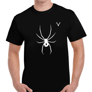 เสื้อยืดผู้ชายสีดำลายการ์ตูนฮาโลวีน Ghost Trick Or Treat แขนสั้น คอกลม ลำลอง พิมพ์ลายการ์ตูน ทรงปกติ - Product Image 3