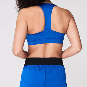 OEM High Support Lightweight Breathable Spandex/Nylon Sports Bra for Women <b>Padded</b> Yoga Crop Tank Tops Fitness Workout Running - Product Image 3