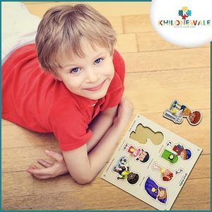 Wooden Good Habits <b>Puzzles</b> for Kids, Educational Toys for Toddlers & Preschoolers, <b>Jigsaw</b> <b>Puzzles</b> Size 20cm 20cm - Product Image 4