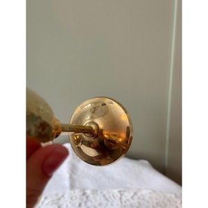 Nouveauté : Verre à vin vintage en laiton fait main, forme cloche, embossé, pour les occasions festives - Product Image 3