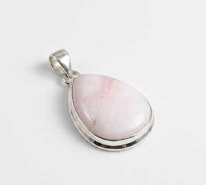 Natural Pink <b>Opal</b> Teardrop <b>Pendant</b> Rose Gold Plated Yellow Gold Plated 925 Sterling Silver Handmade Gemstone Jewelry - Product Image 1
