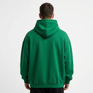 Sudadera con Capucha Unisex Extra Grande, Manga Larga, Cuello Redondo, Informal, para Invierno, Estilo Urbano, 100% Algodón, Bolsillo Sólido, Logotipo Personalizado - Product Image 2