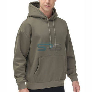 Nueva Llegada de Primavera, Sudaderas Unisex de Alta Calidad, Color Sólido Informal, Cómodas y Transpirables, de Poliéster/Algodón, Bordadas en la Parte Delantera - Product Image 3