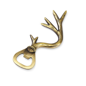 Elegante abridor de botellas con cabeza de ciervo, acabado en oro, accesorio de bar de aluminio, diseño de cabeza de ciervo, abridor de vino y cerveza de metal, novedad para uso en la cocina - Product Image 4